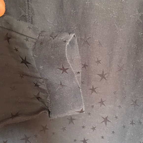 Pablo Gerard Darrel Navy Blue Star Pattern Button-Up Blouse - Picture 3 of 10